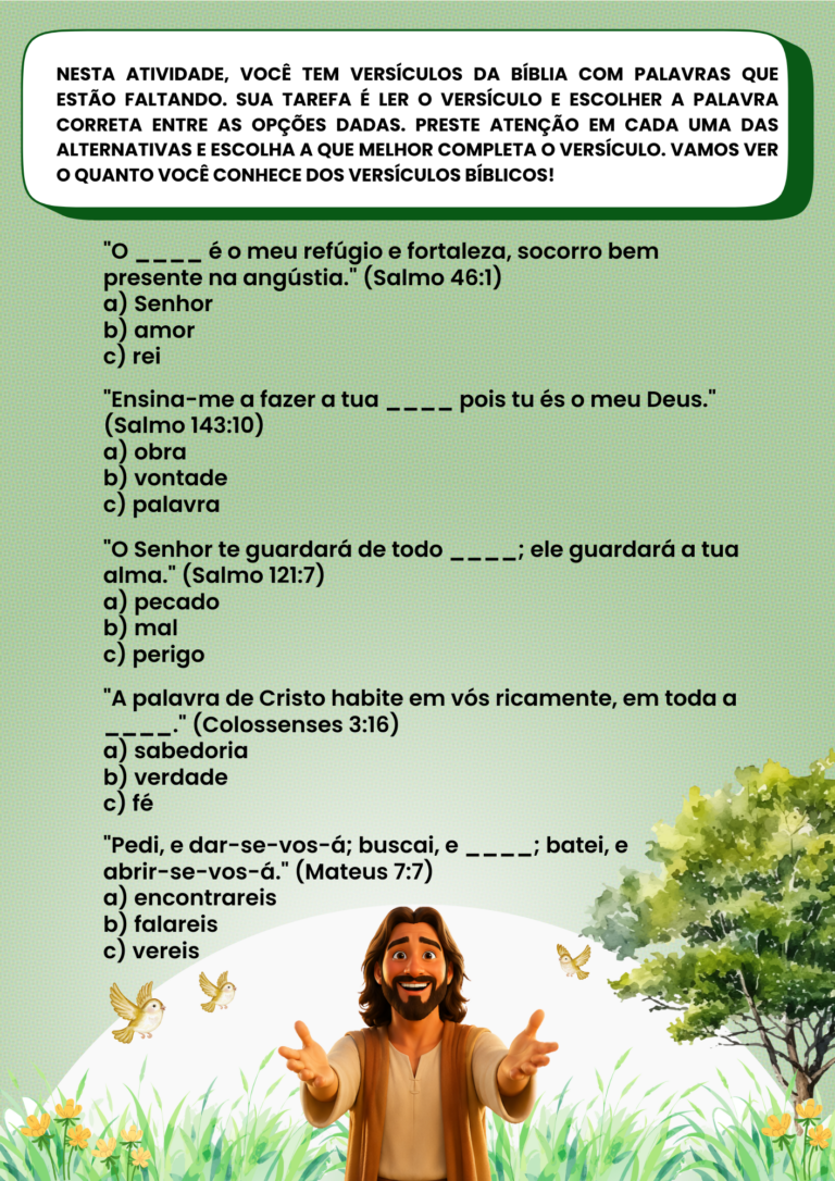 Complete o versículo (1)